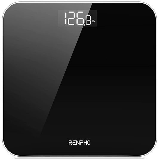 Scale for Body Weight, Mechanical Bathroom Weighing Scale, Highly Accurate & Measures Weight up to 400 Lb/180Kg, Batteries Included, 10.2"/260Mm, Black-Core 1S