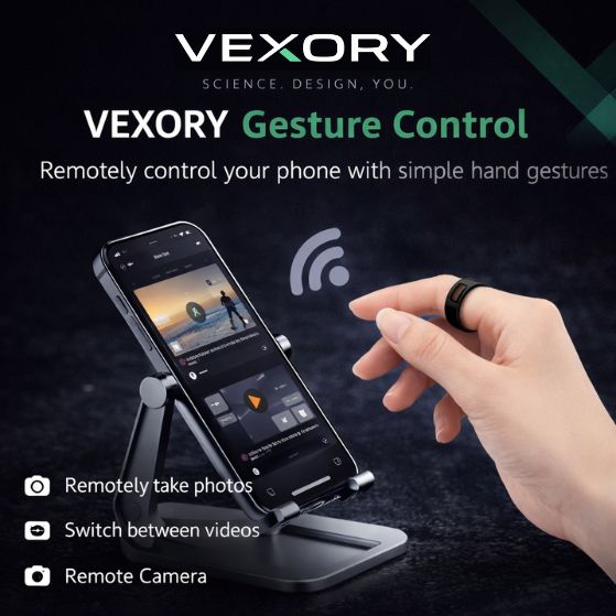 VEXORY PULSE Smart Ring - gesture control to take photos and switch videos remotely